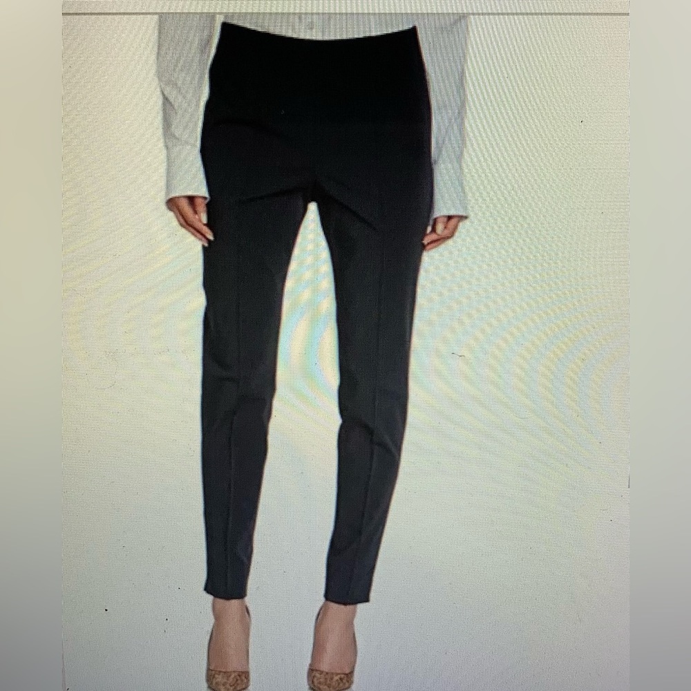 BASLER Black stretchy Pull-On Trousers Ankle Size 14  (w541)